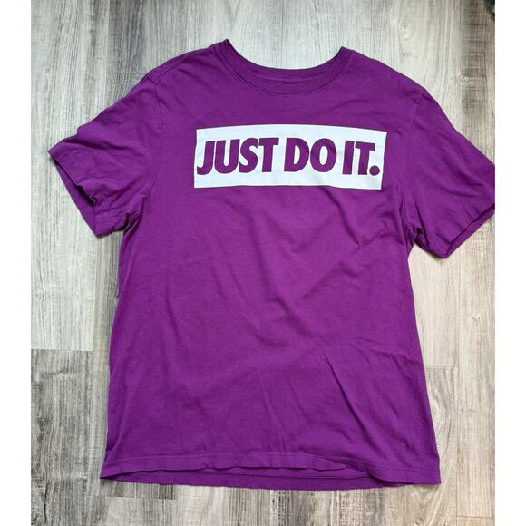 Nike Men's Dri Fit “Just Do It” T Shirt Punk Size Medium - Picture 1 of 7